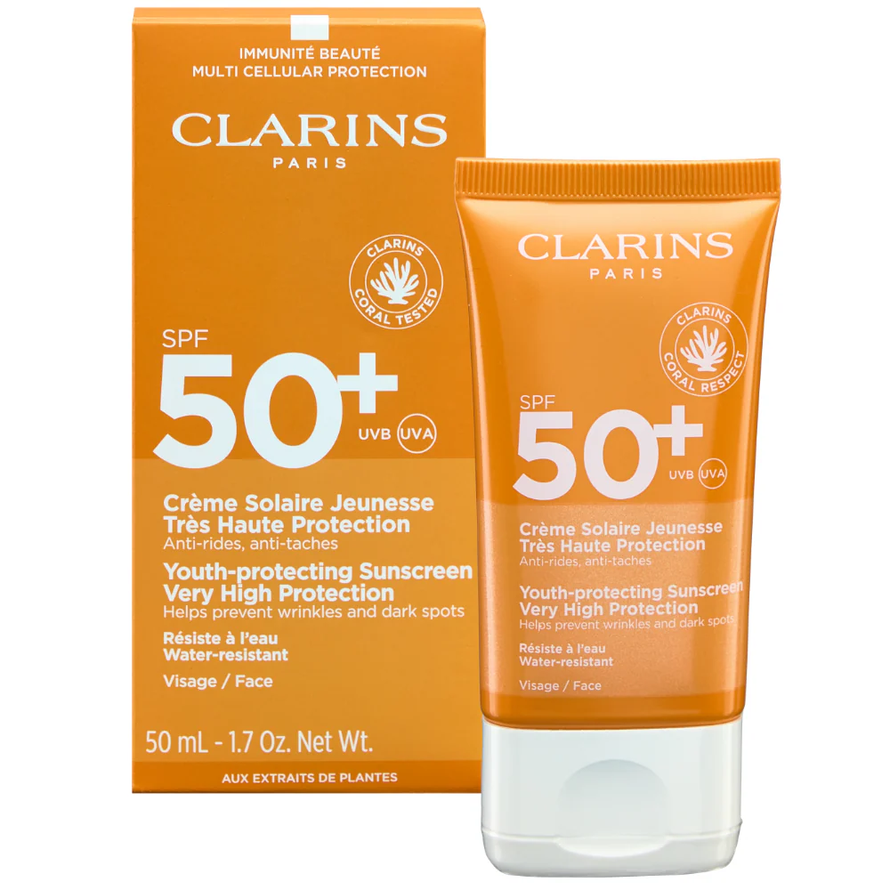Clarins Sun Youth-Protecting Face Sunscreen SPF50+ 50ml - Image 2