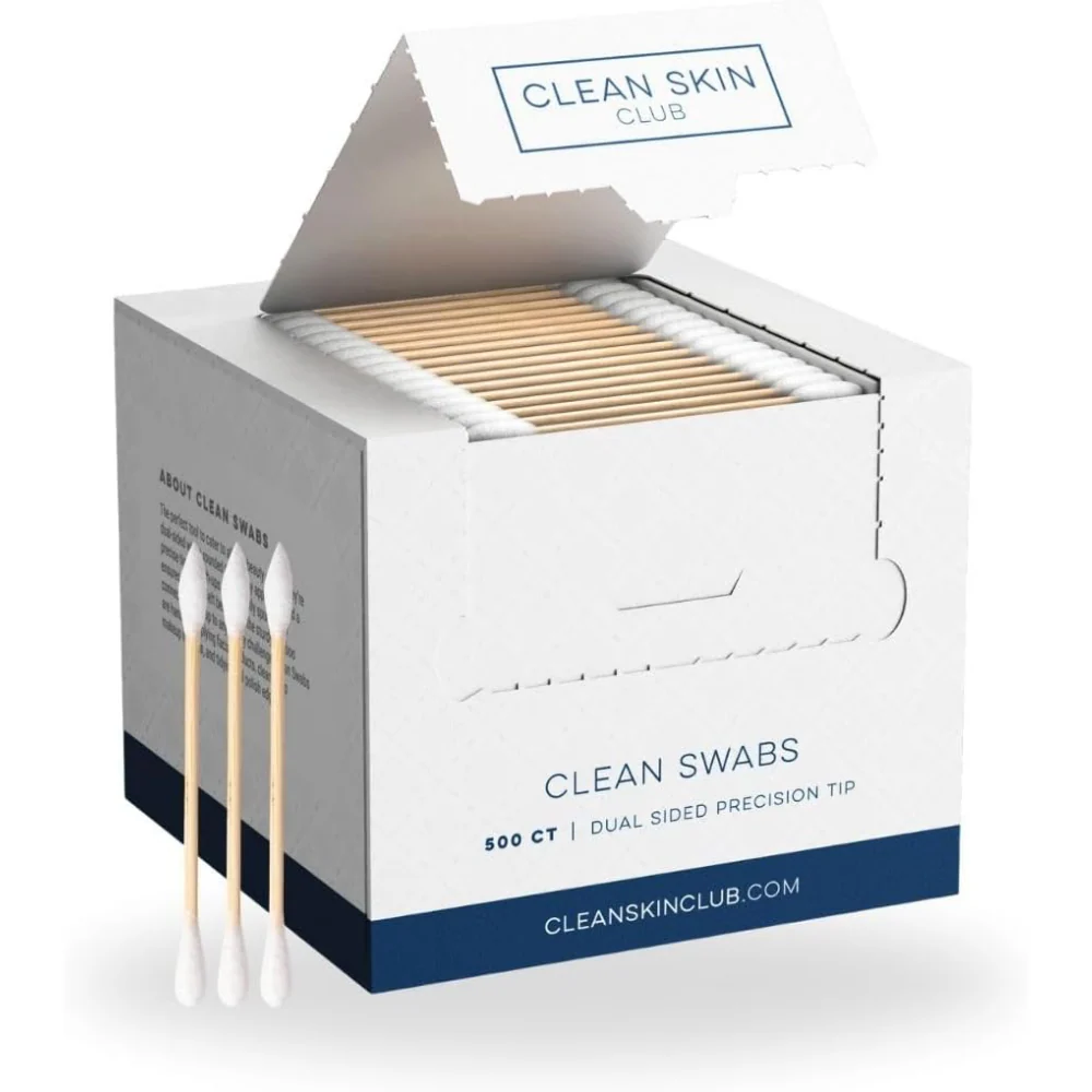 Clean Skin Club Double-Sided Precision Tip Club Clean Swabs x500 - Image 2