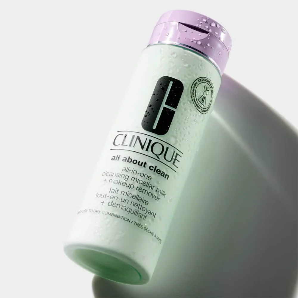 Clinique All About Clean All-In-One Cleansing Micellar Milk & Makeup Remover 200ml - Image 3