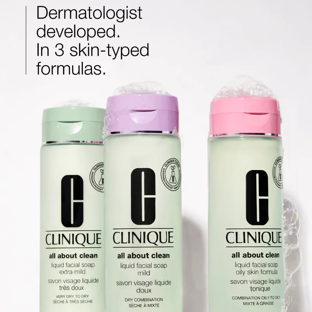 Clinique All About Clean Liquid Facial Soap Mild 200ml - Image 2