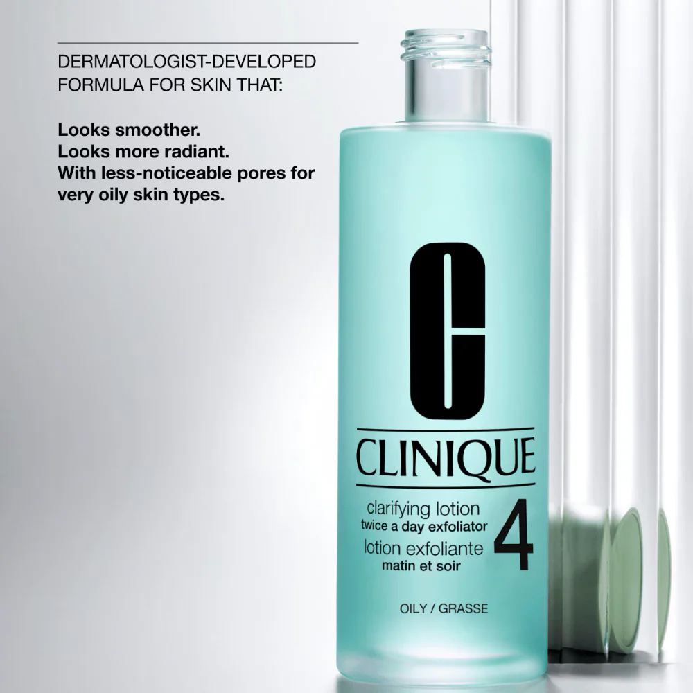 Clinique Clarifying Lotion Twice A Day Exfoliator Type 4 for Very Oily Skin 200ml - Image 2