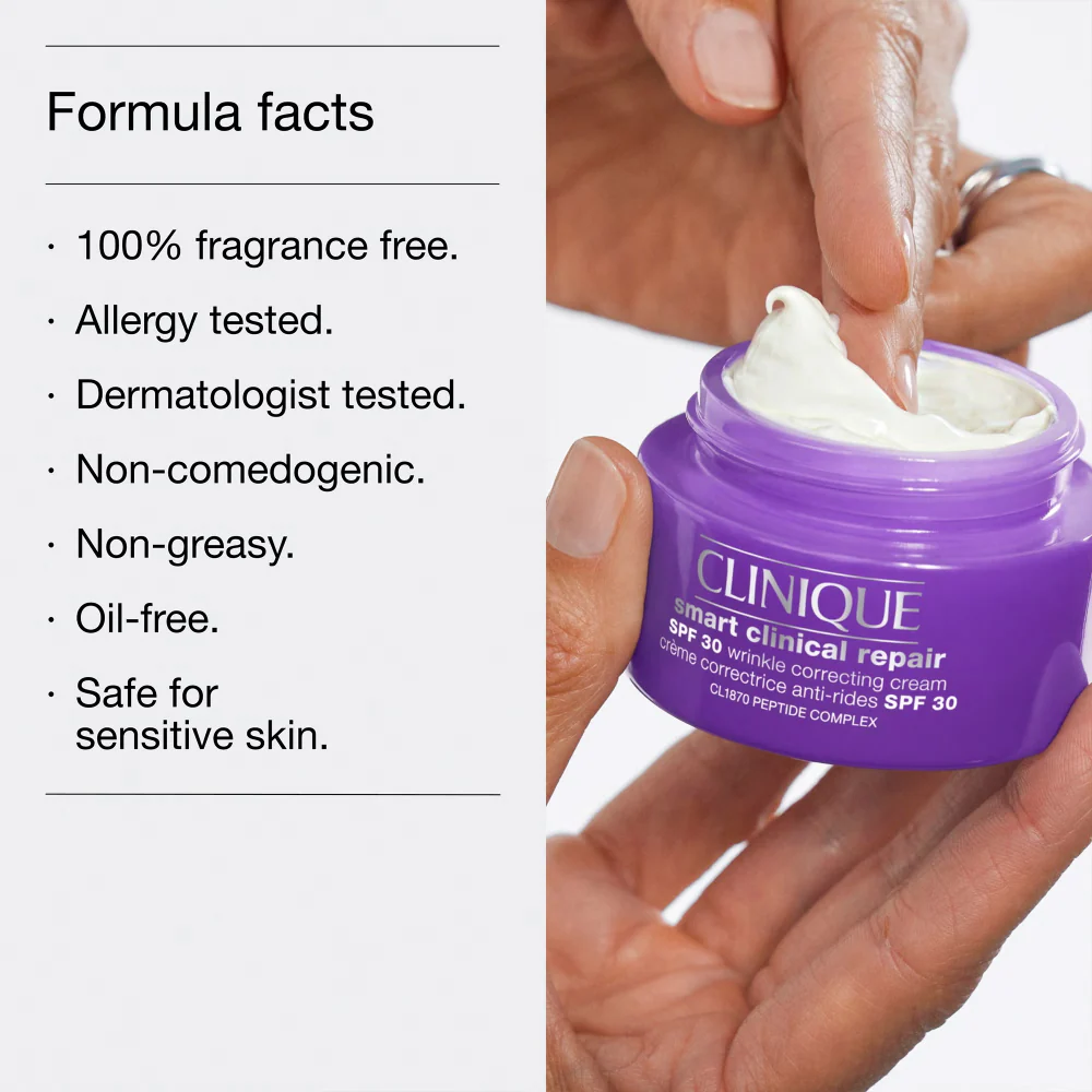Clinique Smart Clinical Repair Wrinkle Correcting Cream SPF30 50ml - Image 6