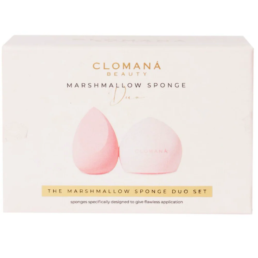 Clomana Marshmallow Makeup Sponge Duo - Image 2