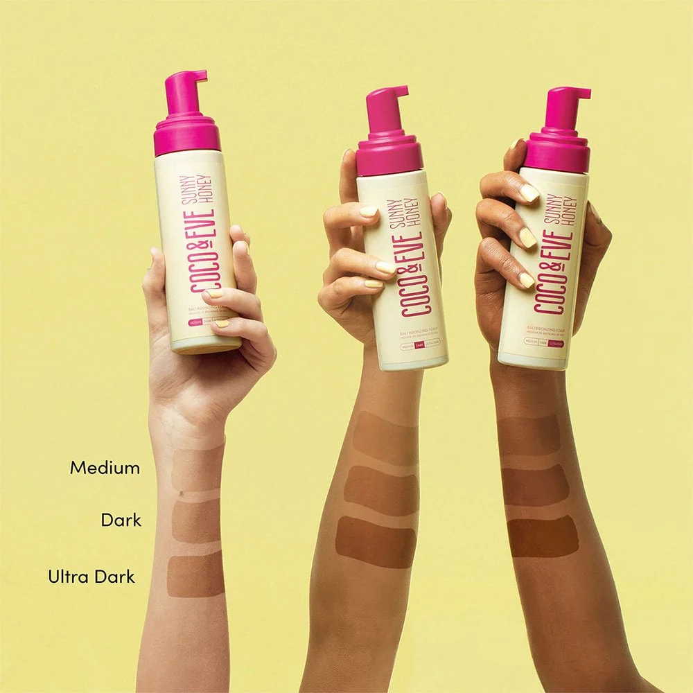 Coco & Eve Sunny Honey Bali Bronzing Foam Dark 200ml - Image 2