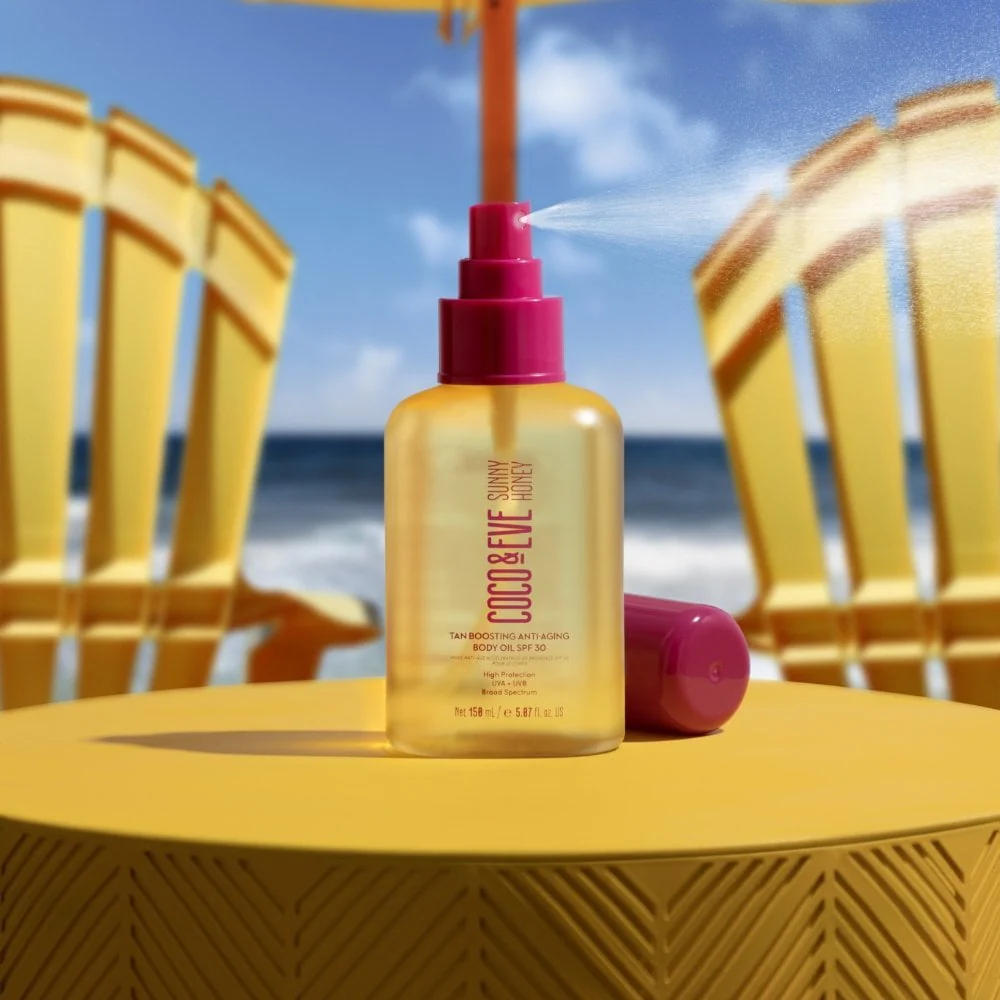 Coco & Eve Tan Boosting Anti-Ageing Body Oil SPF30 150ml - Image 5