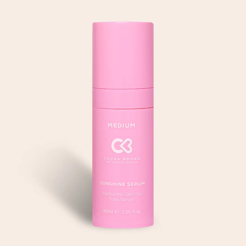 Cocoa Brown Sunshine Serum Hyaluronic Self Tan Face Serum Medium 30ml - Image 2