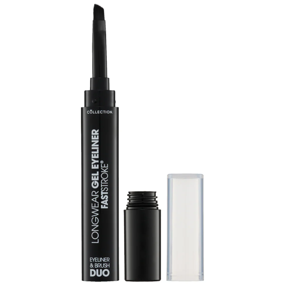Collection Cosmetics Fast Stroke Longwear Gel Eyeliner & Brush Duo 12ml - Image 2