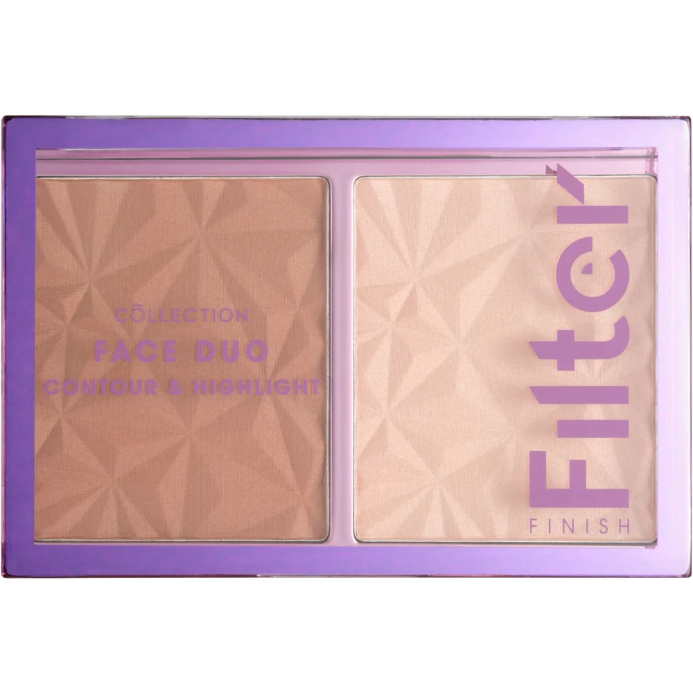 Collection Cosmetics Filter Finish Contour & Highlight 2 Colour Face Makeup Palette - Image 5