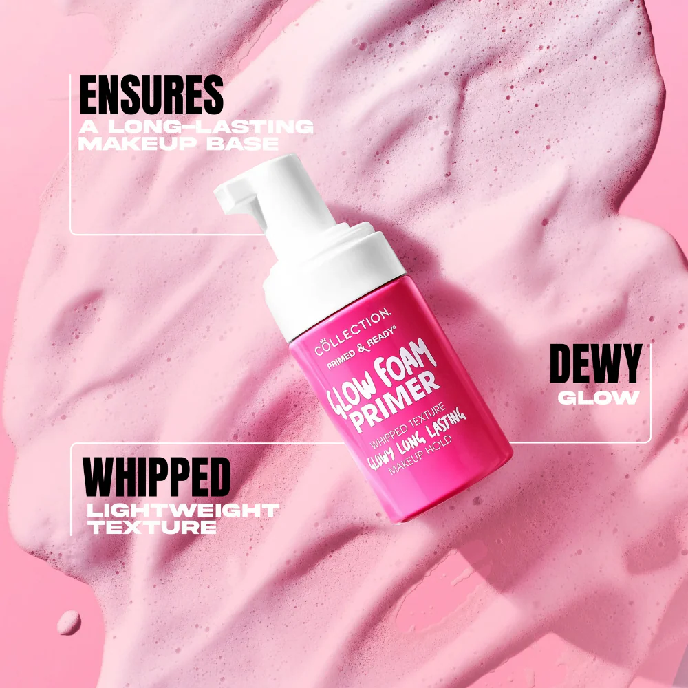 Collection Cosmetics Primed & Ready Glow Foam Primer 27ml - Image 3