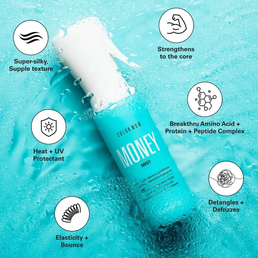 Color Wow Money Mist Luxe Light Leave-In Conditioner Mist 150ml - Image 4