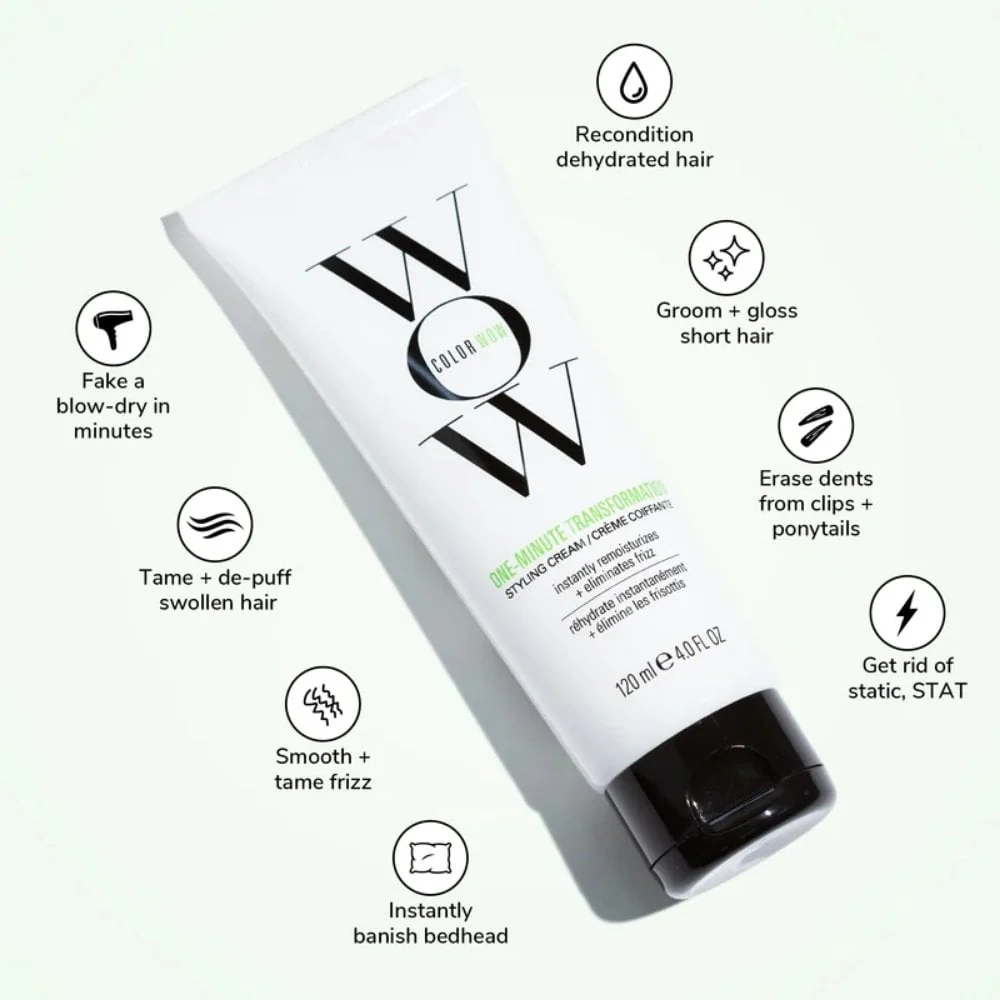 Color Wow One Minute Transformation Styling Cream 120ml - Image 5