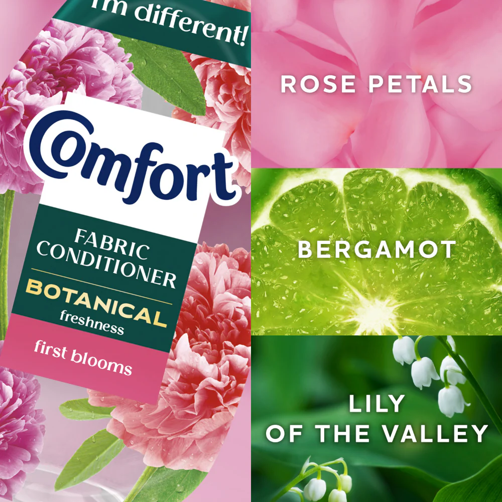 Comfort Botanical Freshness First Blooms Fabric Conditioner 64 Washes 960ml - Image 3