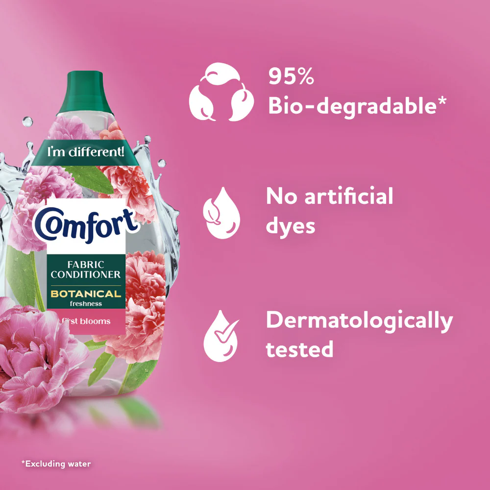 Comfort Botanical Freshness First Blooms Fabric Conditioner 64 Washes 960ml - Image 5
