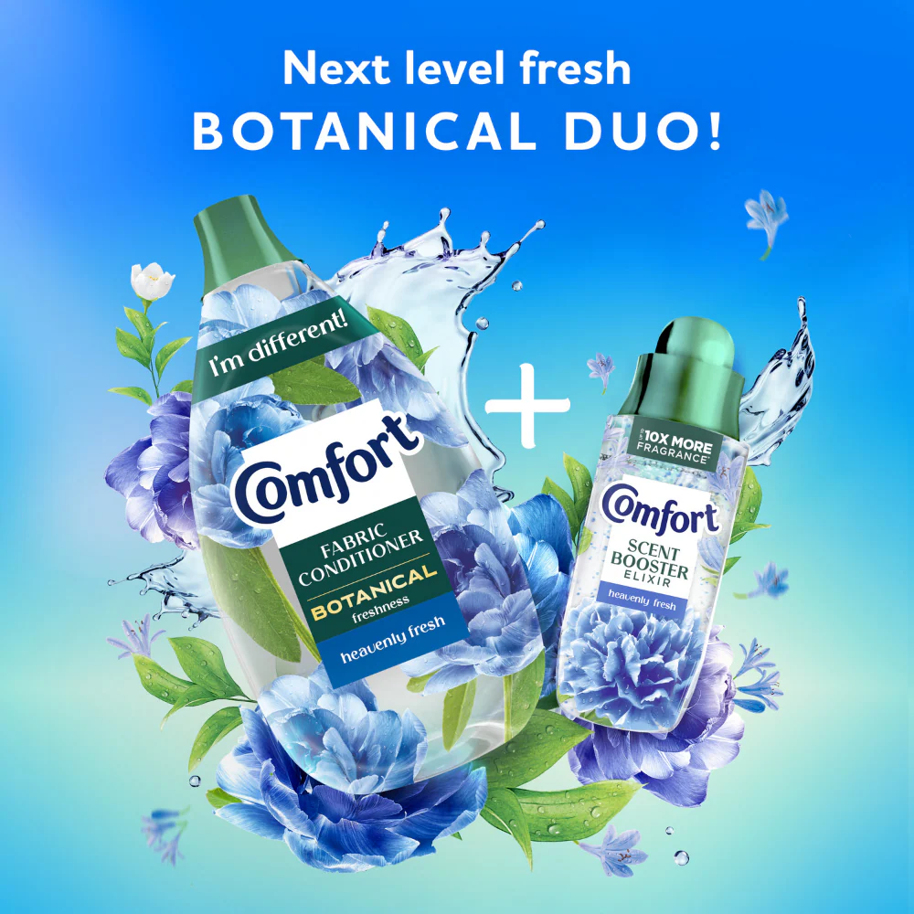 Comfort Botanical Freshness Heavenly Fresh Fabric Conditioner 64 Washes 960ml - Image 6