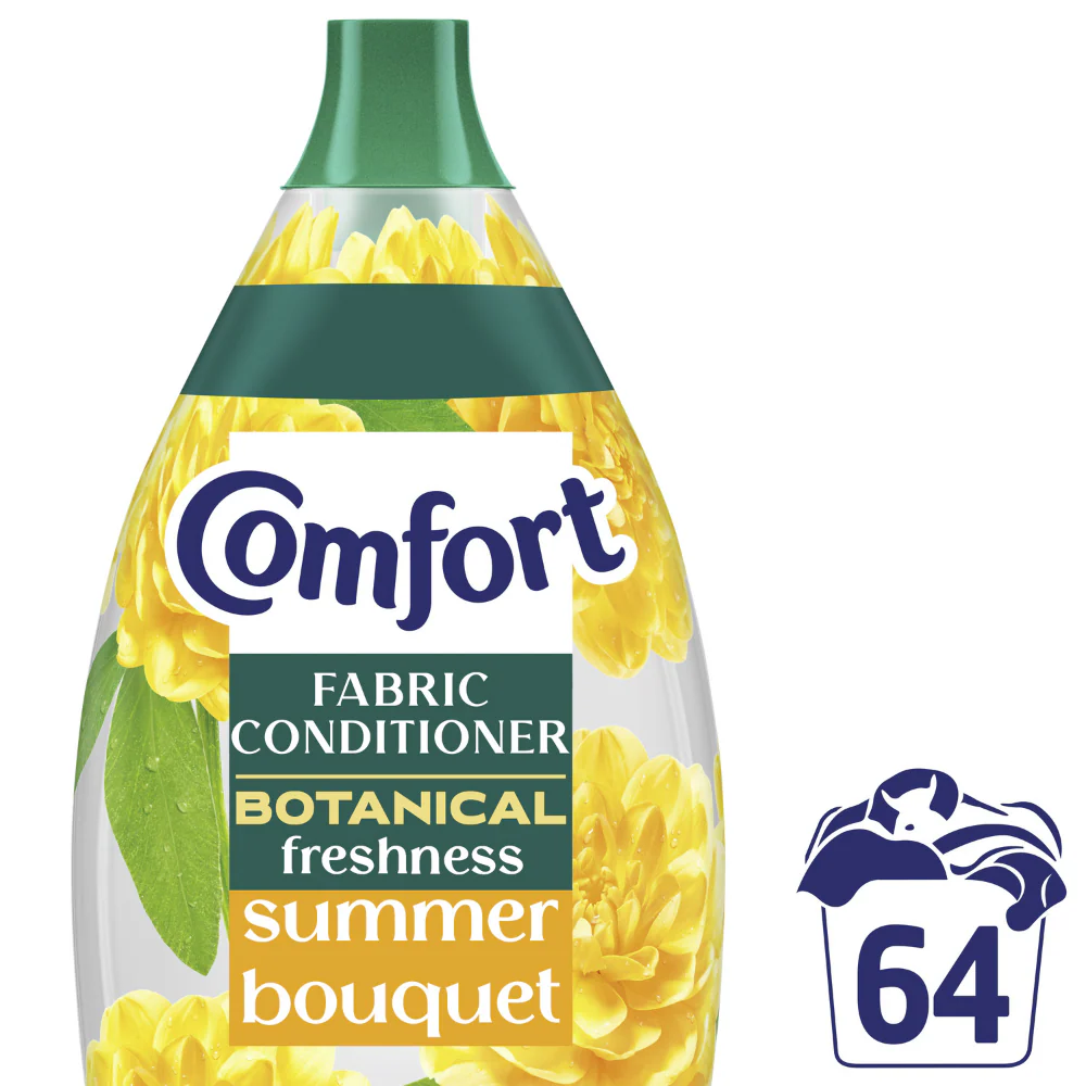 Comfort Botanical Freshness Summer Bouquet Fabric Conditioner 64 Washes 960ml - Image 2
