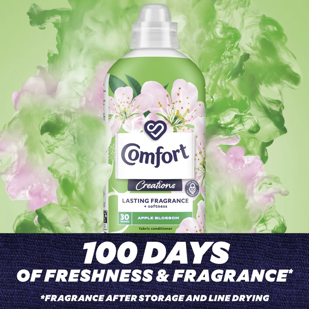 Comfort Creations Apple Blossom Fabric Conditioner 30 Washes 900ml - Image 4