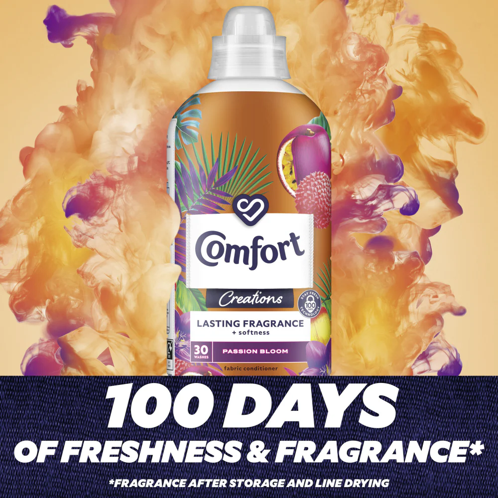 Comfort Creations Passion Bloom Fabric Conditioner 30 Washes 900ml - Image 4