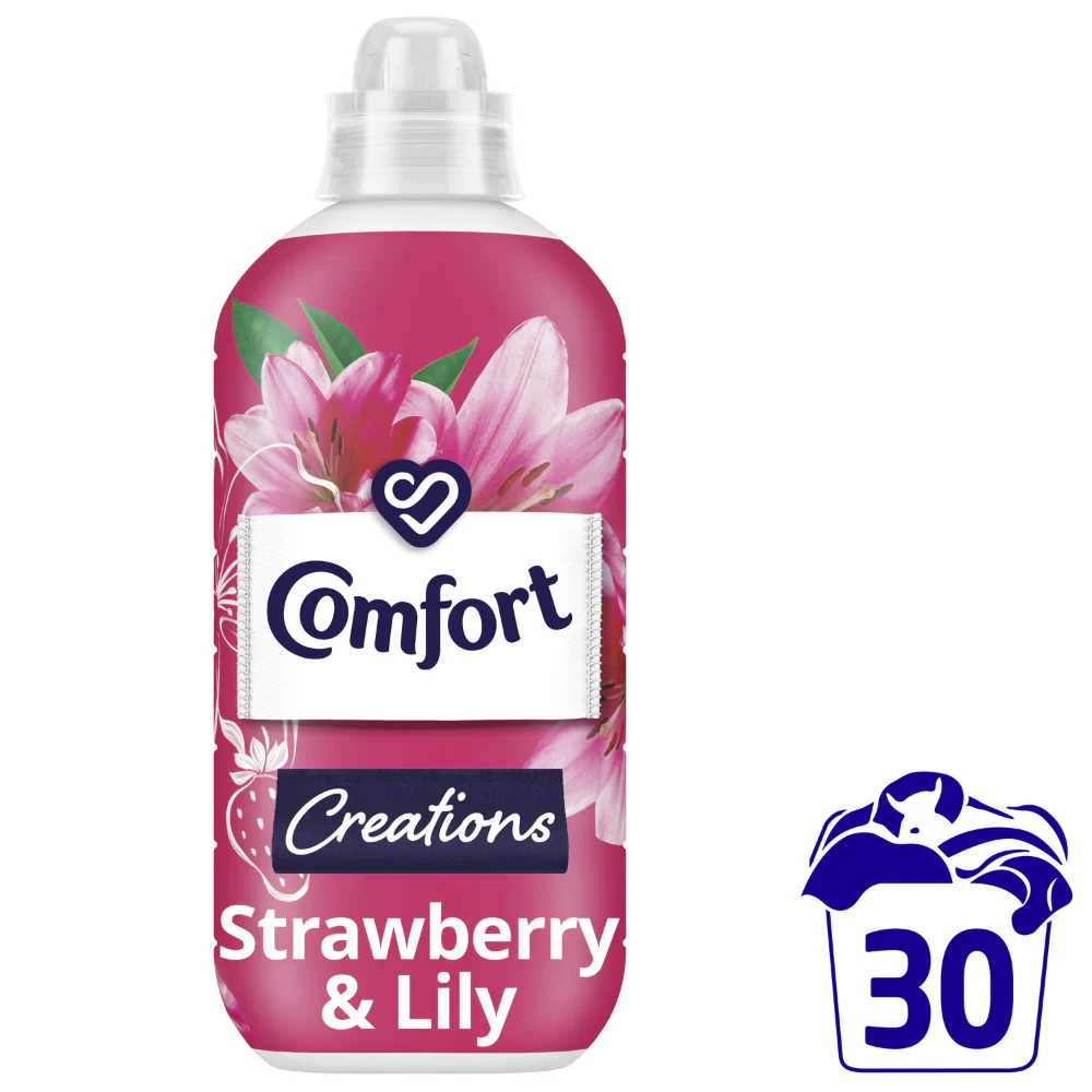 Comfort Creations Strawberry & Lily Fabric Conditioner 30 Washes 900ml - Image 2