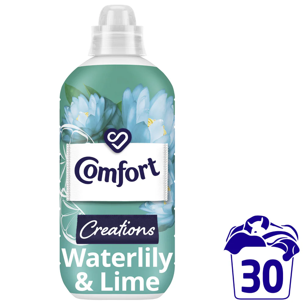 Comfort Creations Waterlily & Lime Fabric Conditioner 30 Washes 900ml - Image 2