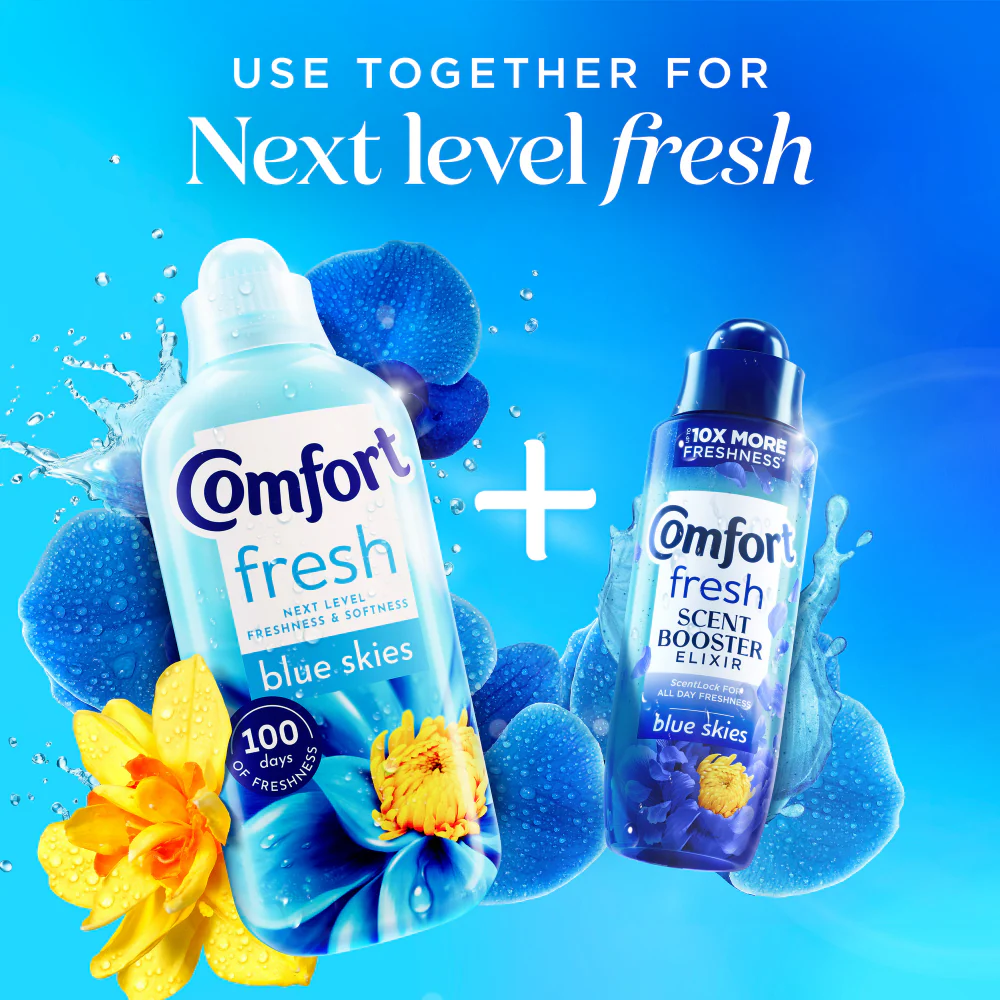 Comfort Fresh Blue Skies Fabric Conditioner 52 Washes 1560ml - Image 3