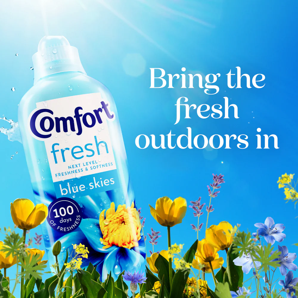 Comfort Fresh Blue Skies Fabric Conditioner 52 Washes 1560ml - Image 4
