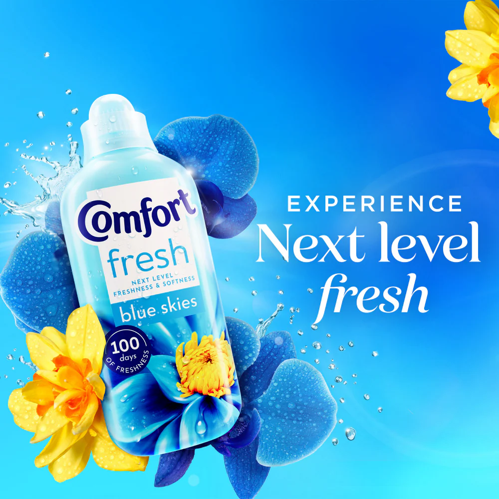 Comfort Fresh Blue Skies Fabric Conditioner 52 Washes 1560ml - Image 7