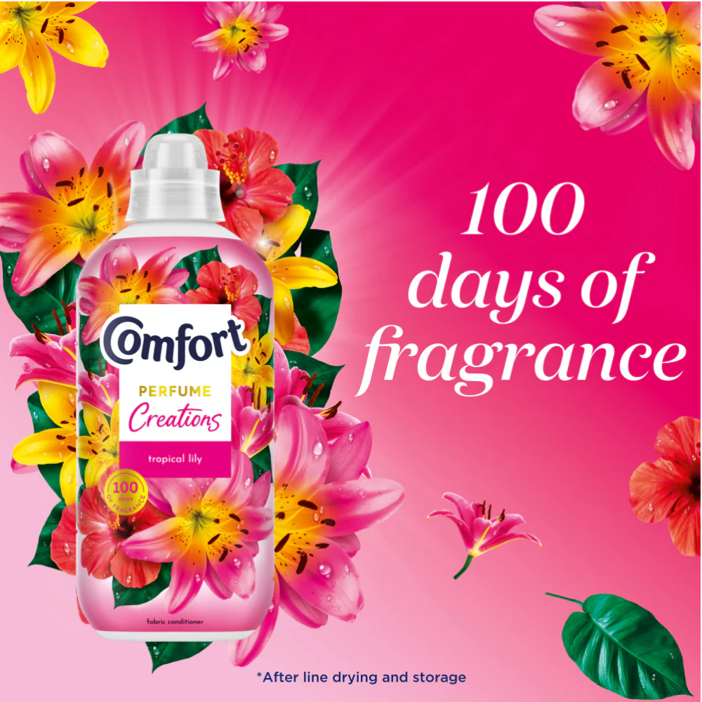 Comfort Perfume Creations Tropical Lily Fabric Conditioner 48 Washes 1440ml - Image 6