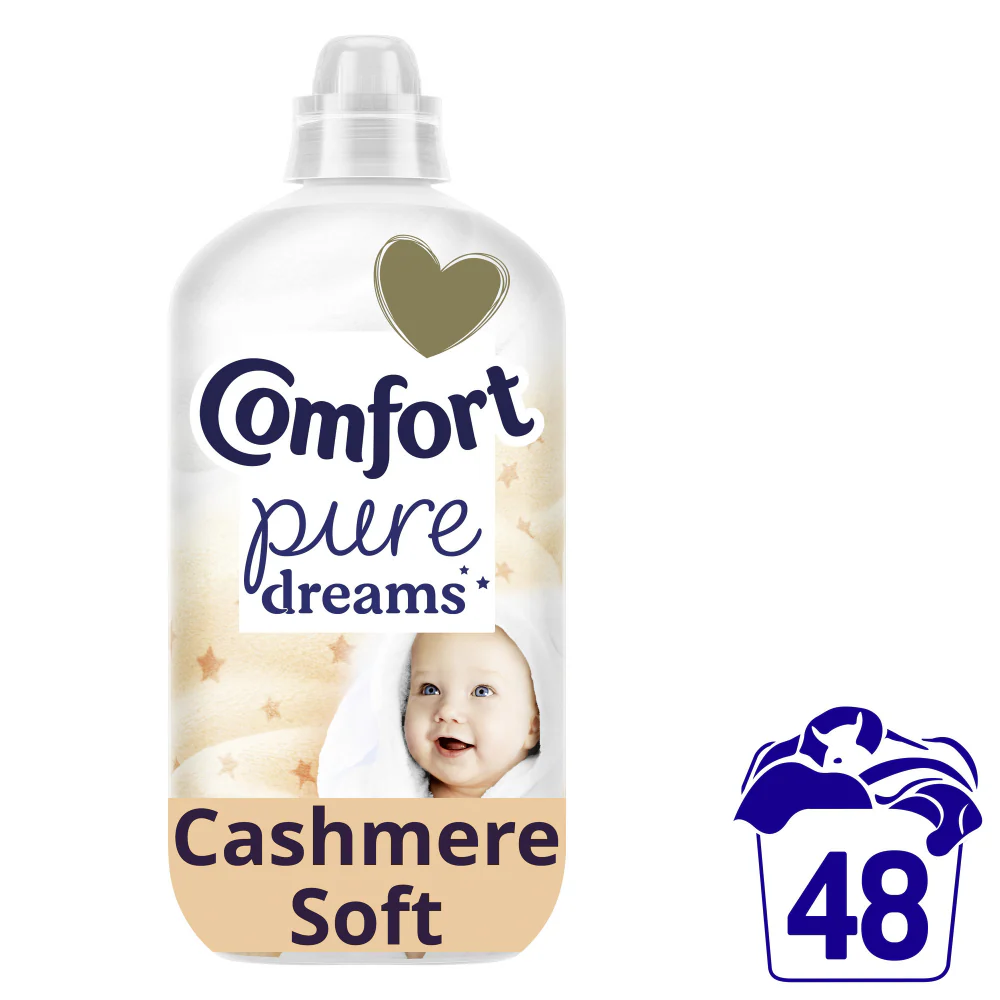Comfort Pure Dreams Cashmere Soft Fabric Conditioner 48 Washes 1440ml - Image 2