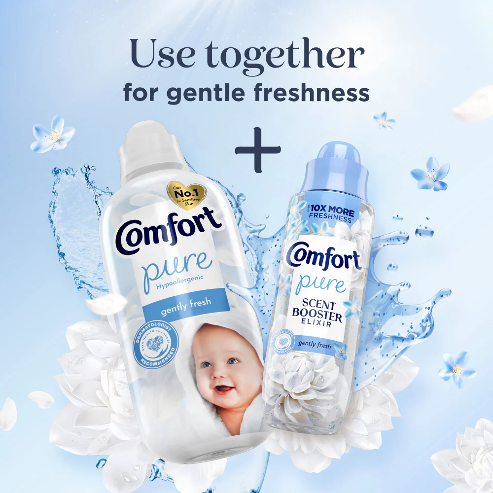 Comfort Pure Gently Fresh Fabric Conditioner 52 Washes 1560ml - Image 3
