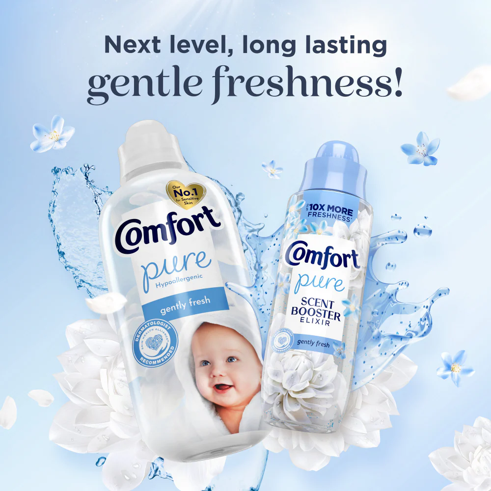 Comfort Pure Gently Fresh Fabric Conditioner 52 Washes 1560ml - Image 5