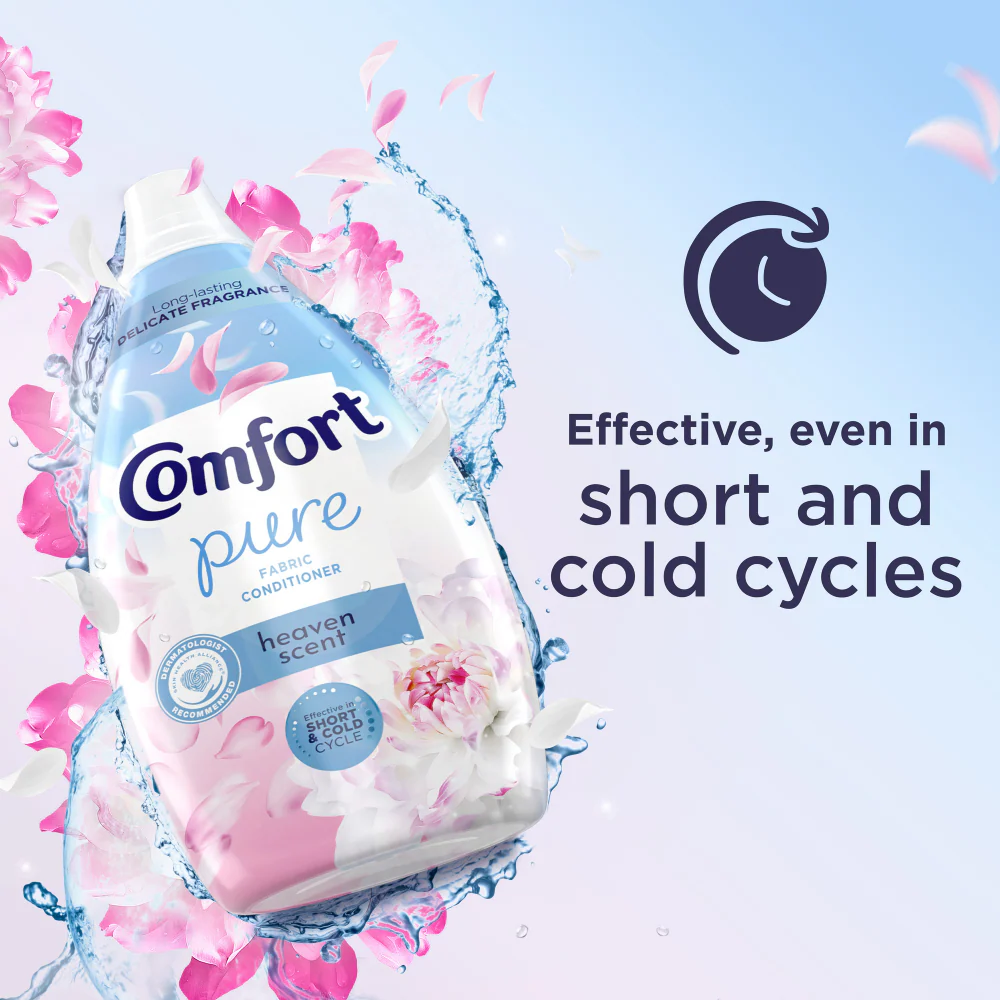 Comfort Pure Heaven Scent Fabric Conditioner 38 Washes 570ml - Image 6