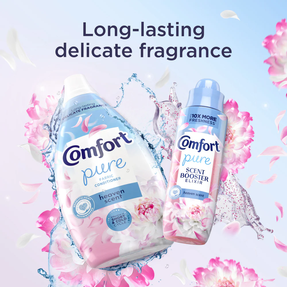 Comfort Pure Heaven Scent Fabric Conditioner 64 Washes 960ml - Image 4