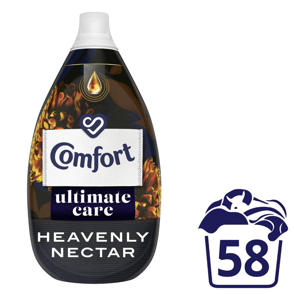 Comfort Ultimate Care Heavenly Nectar Ultra-Concentrated Fabric Conditioner 58 Washes 870ml - Image 2