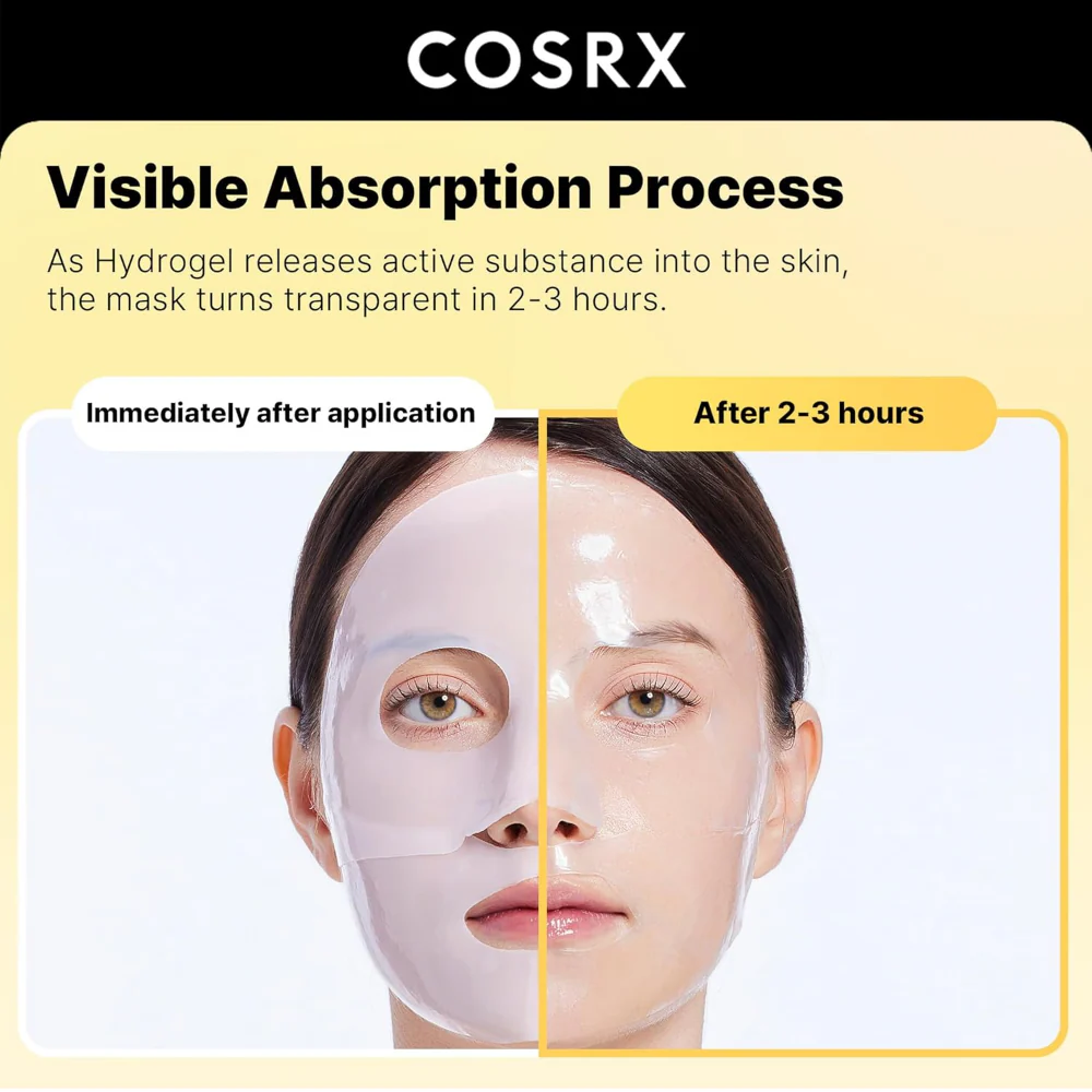 CosRx Advanced Snail Mucin Glass Glow Hydrogel Sheet Mask 3 x 34g - Image 3