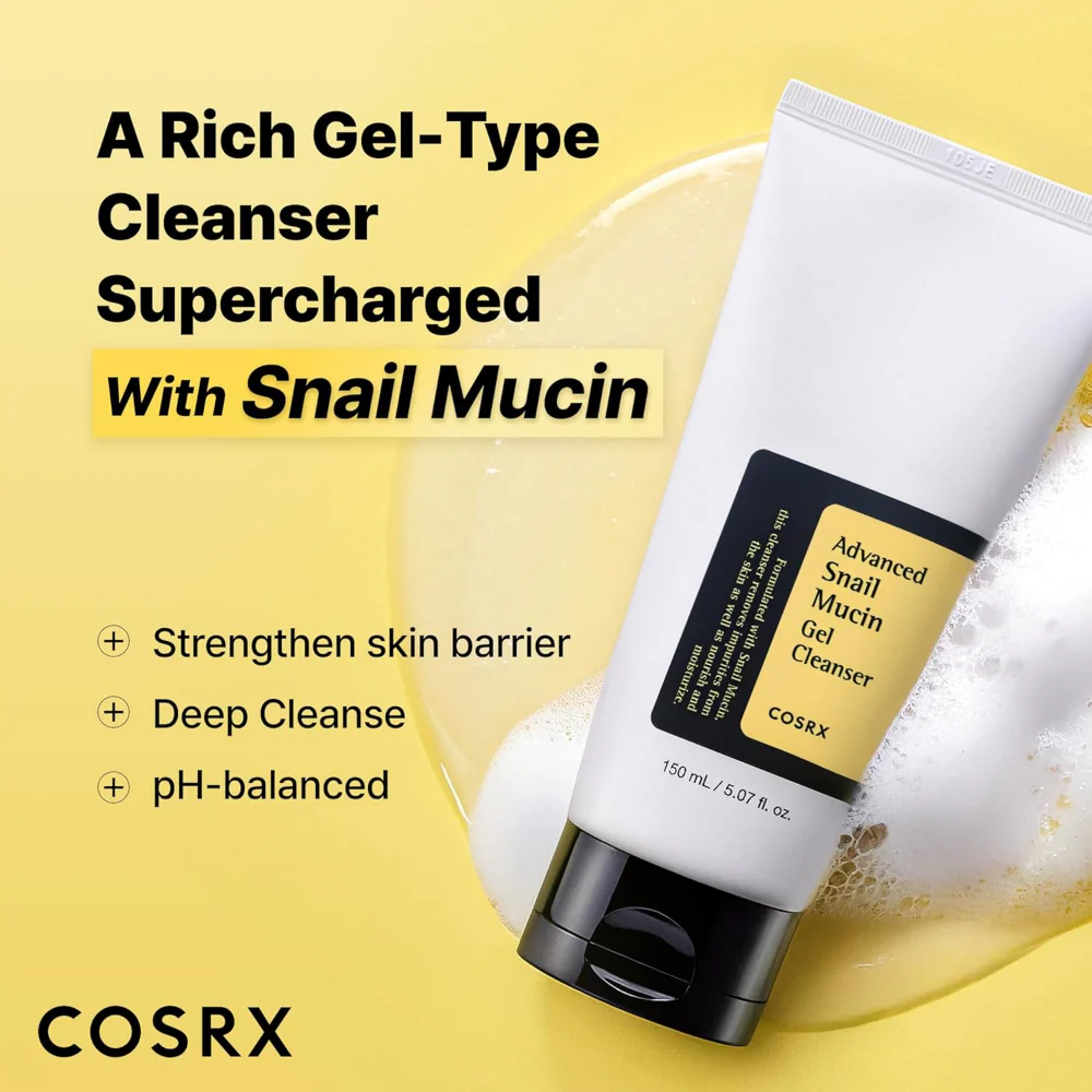 CosRx Advanced Snail Mucin Power Gel Cleanser 150ml - Image 2