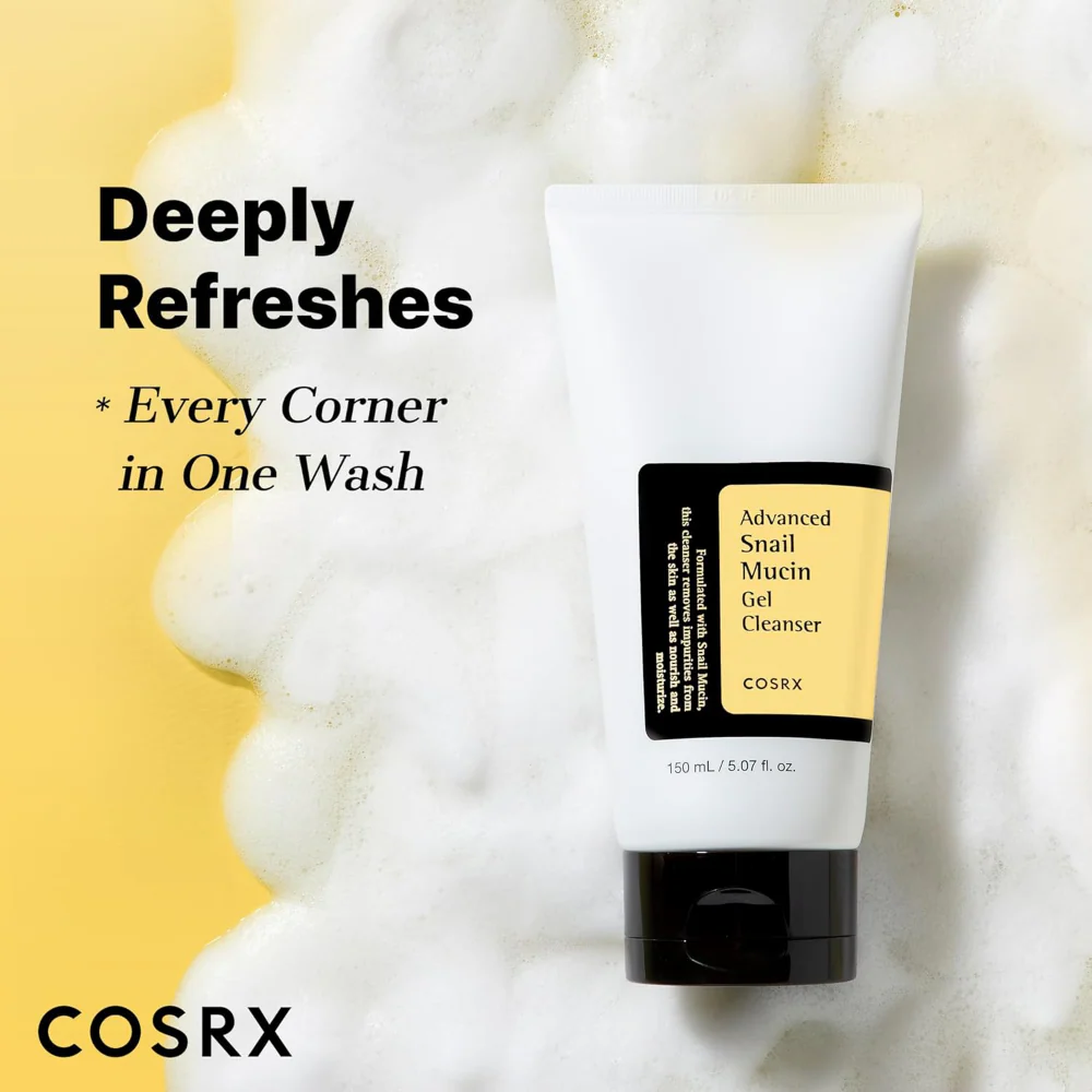 CosRx Advanced Snail Mucin Power Gel Cleanser 150ml - Image 4