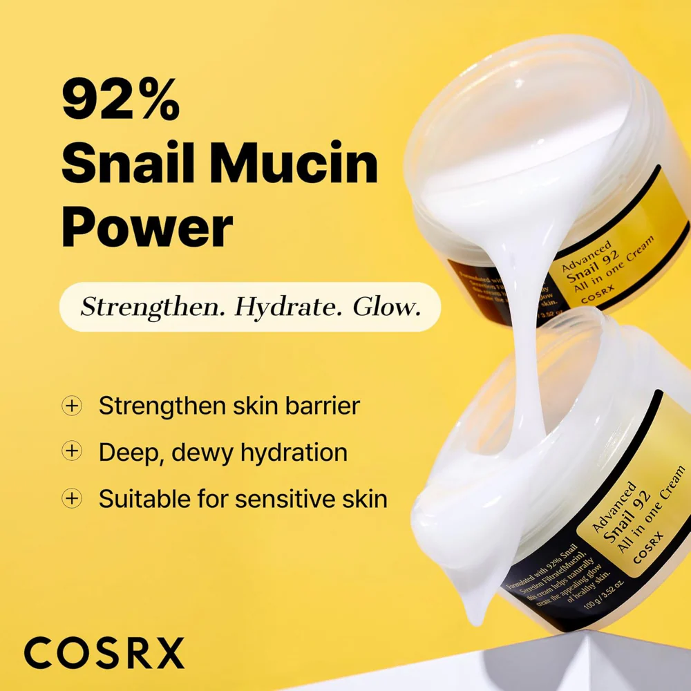 CosRx Advanced Snail92 All in One Moisturising Cream 100g - Image 3