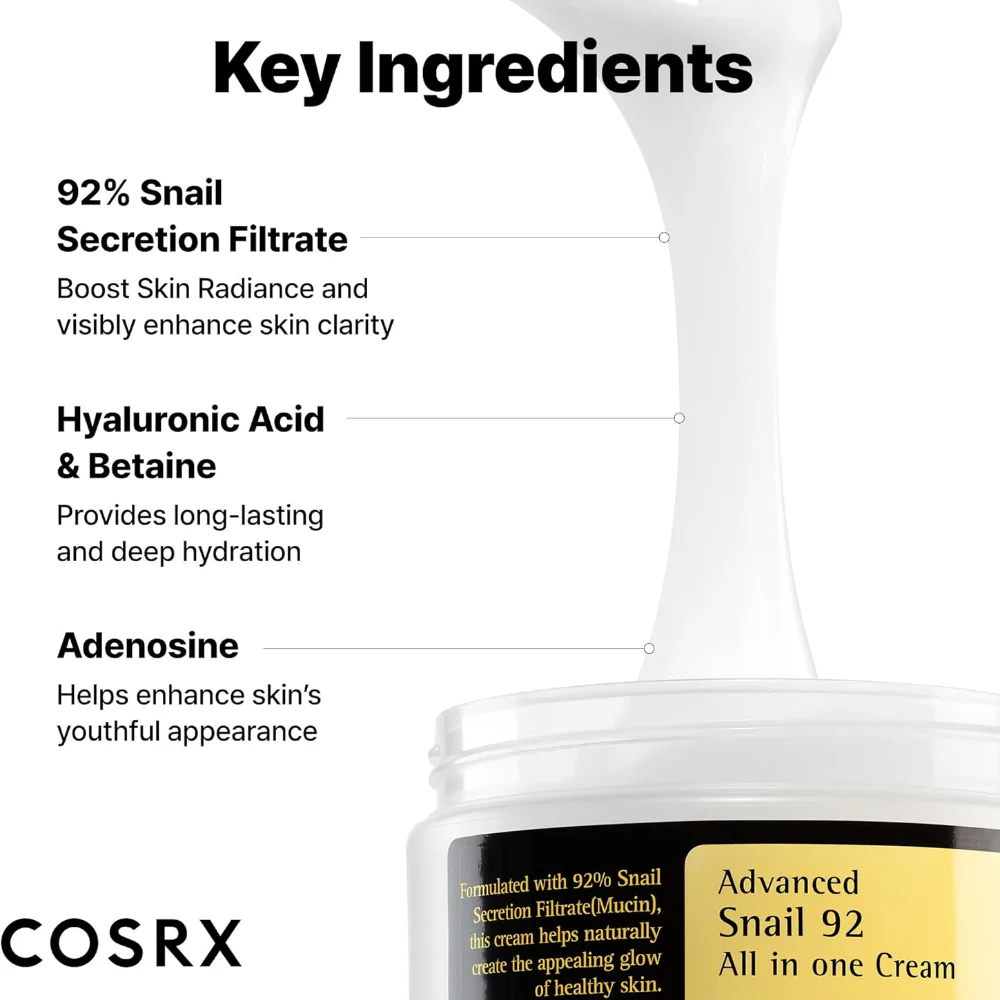 CosRx Advanced Snail92 All in One Moisturising Cream 100g - Image 5