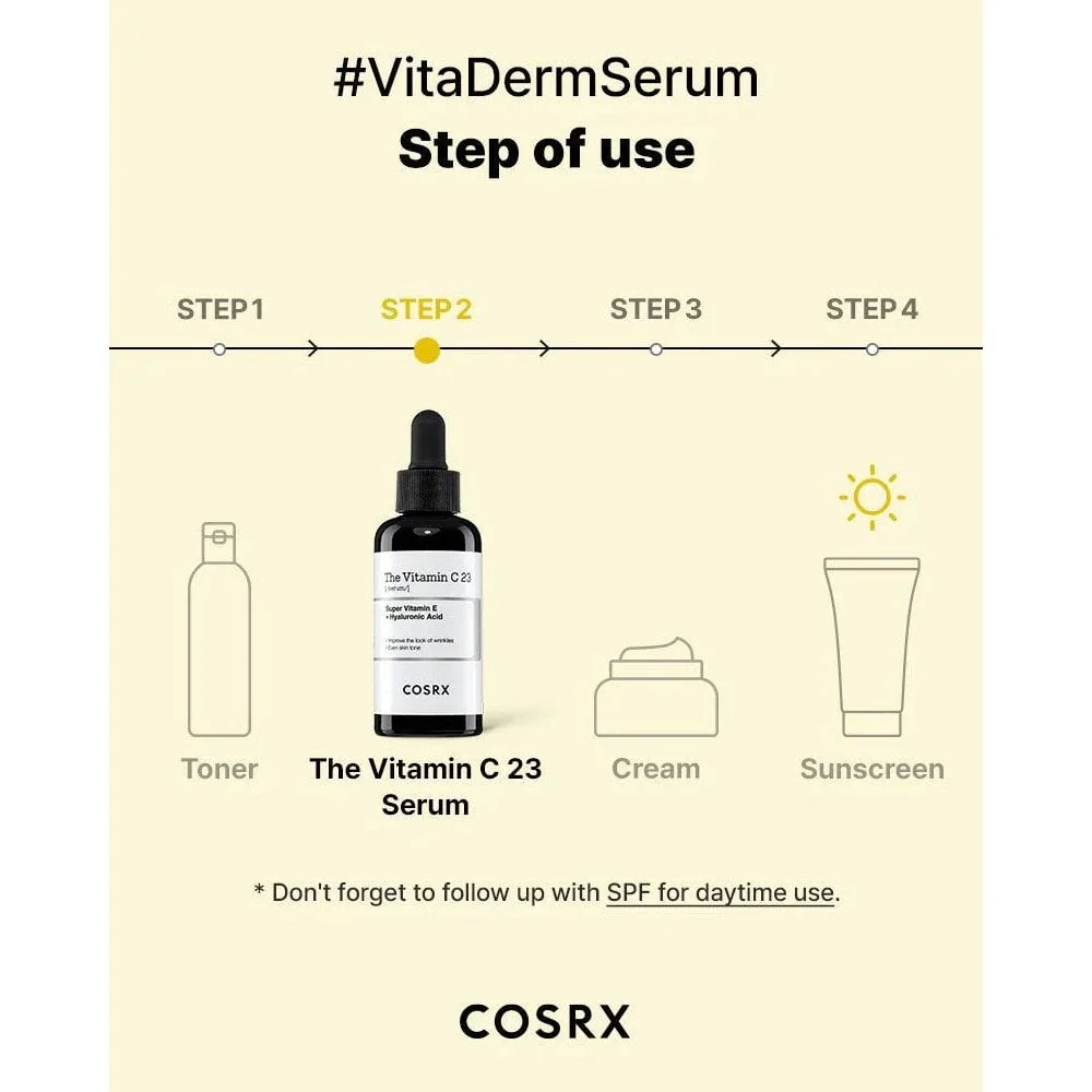 CosRx Advanced The Vitamin C 23 Super Vitamin E & Hyaluronic Acid Serum 20g - Image 10