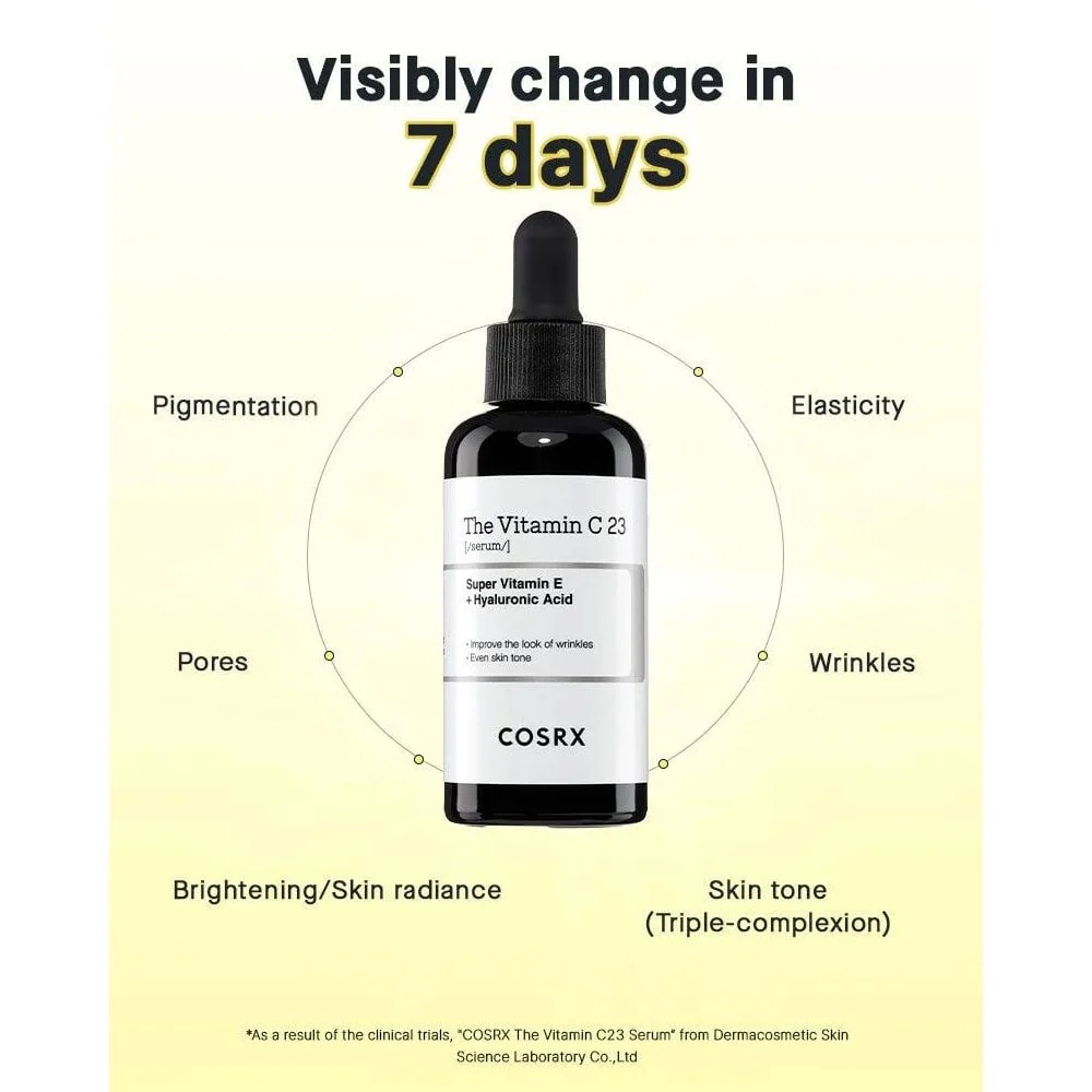 CosRx Advanced The Vitamin C 23 Super Vitamin E & Hyaluronic Acid Serum 20g - Image 7