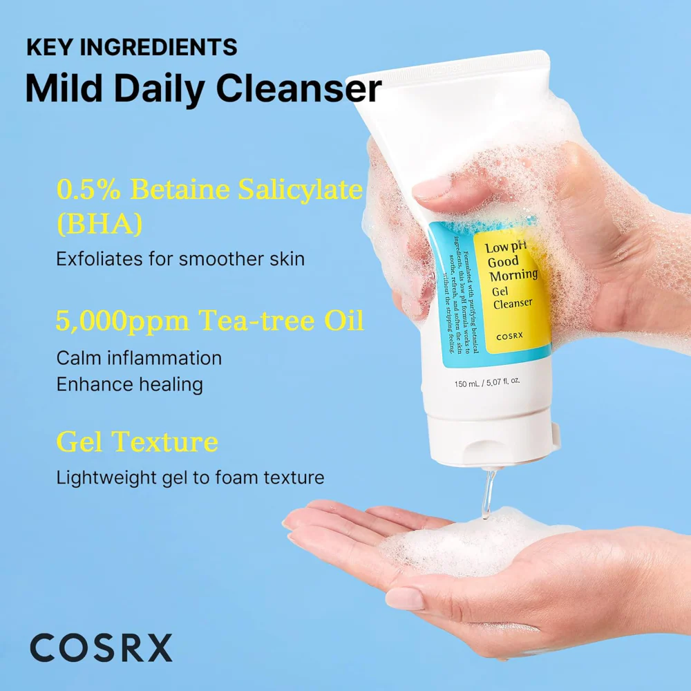 CosRx Low-pH Good Morning Gel Cleanser 150ml - Image 5