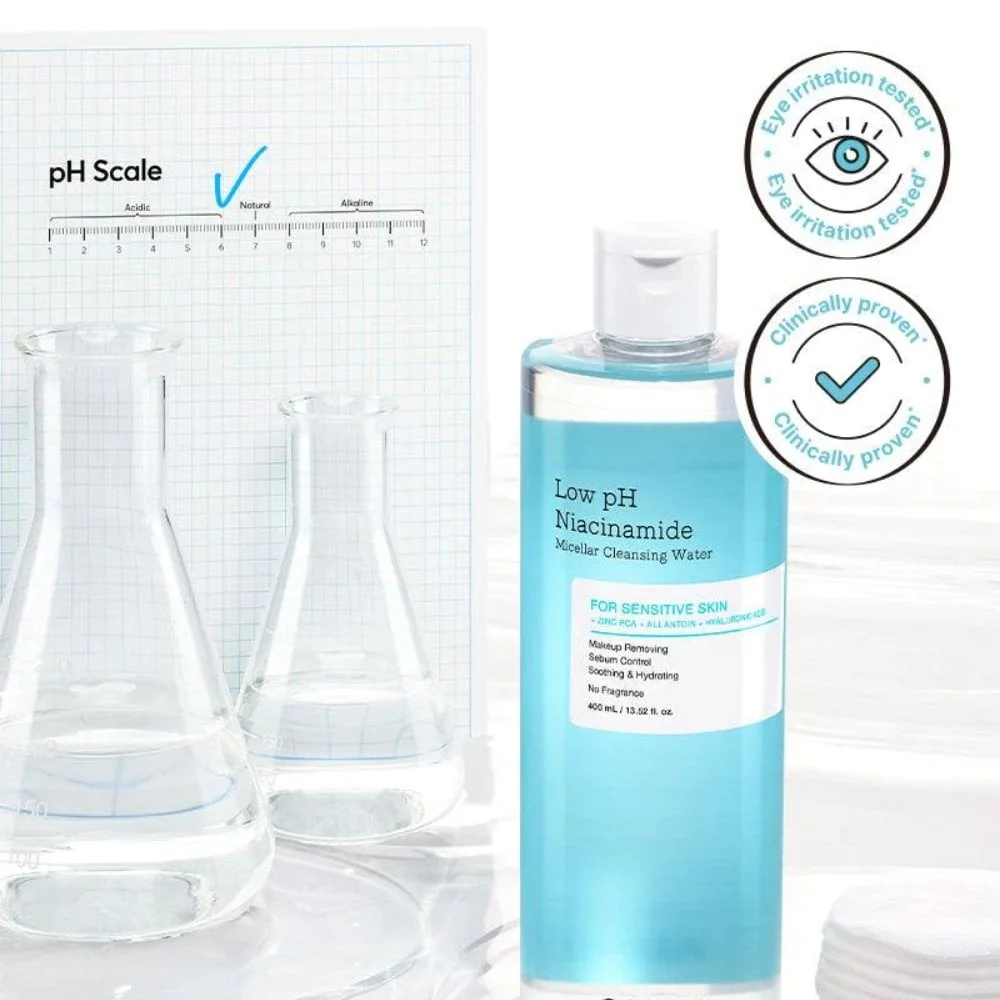 CosRx Low pH Niacinamide Micellar Cleansing Water 400ml - Image 5