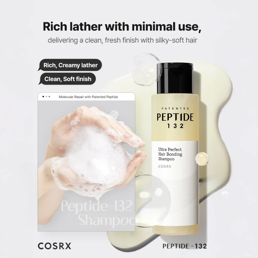 CosRx Peptide 132 Ultra Perfect Hair Bonding Shampoo 200ml - Image 7