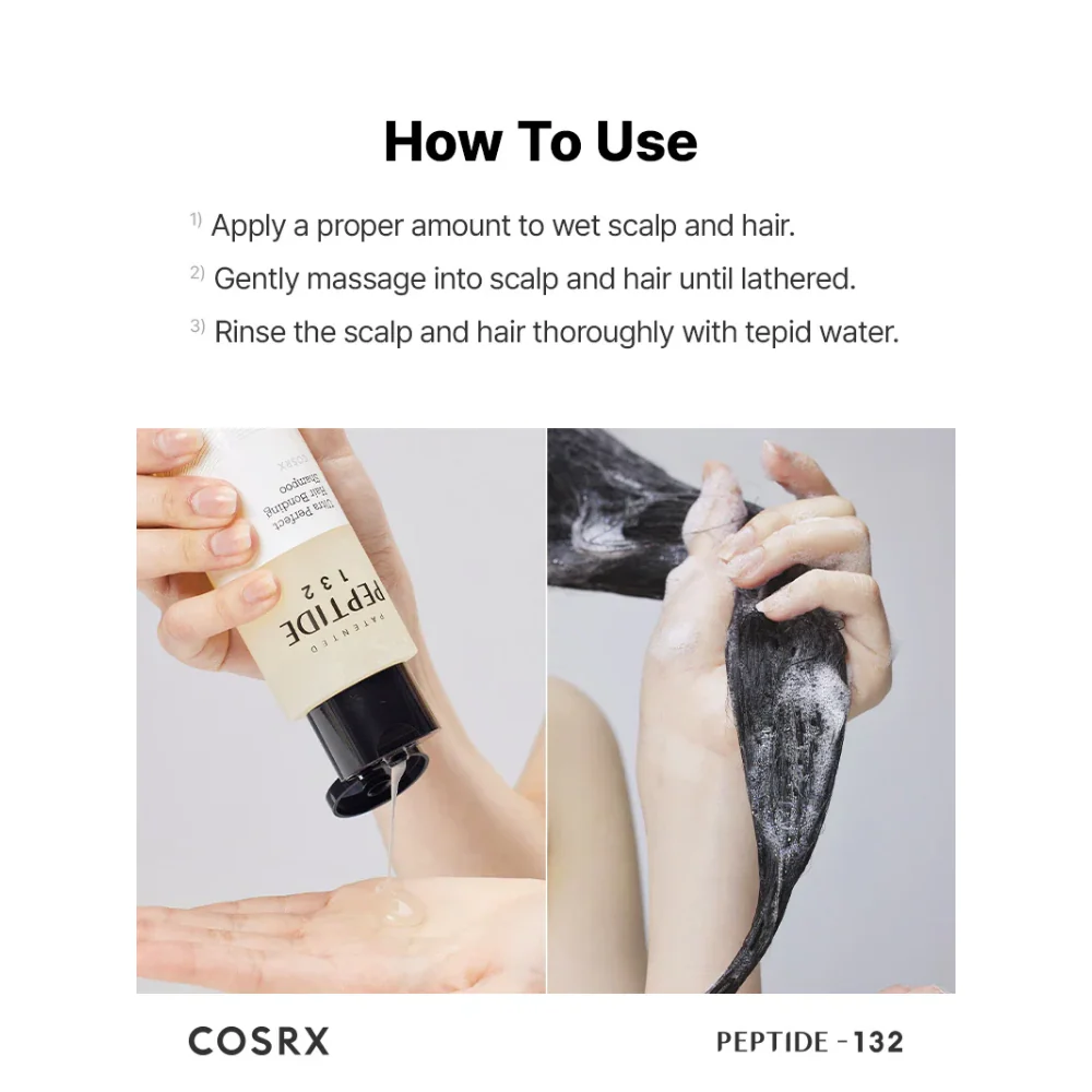 CosRx Peptide 132 Ultra Perfect Hair Bonding Shampoo 200ml - Image 8
