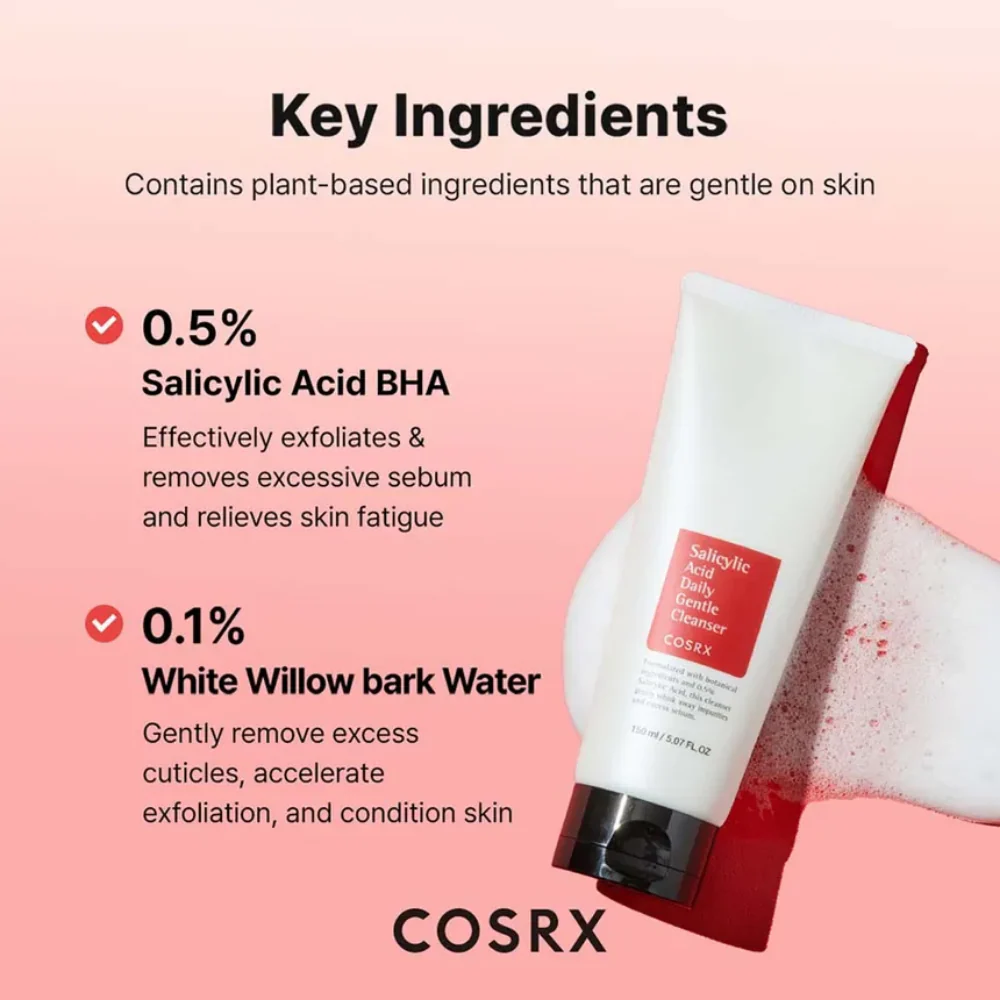 CosRx Salicylic Acid Daily Gentle Cleanser 150ml - Image 2