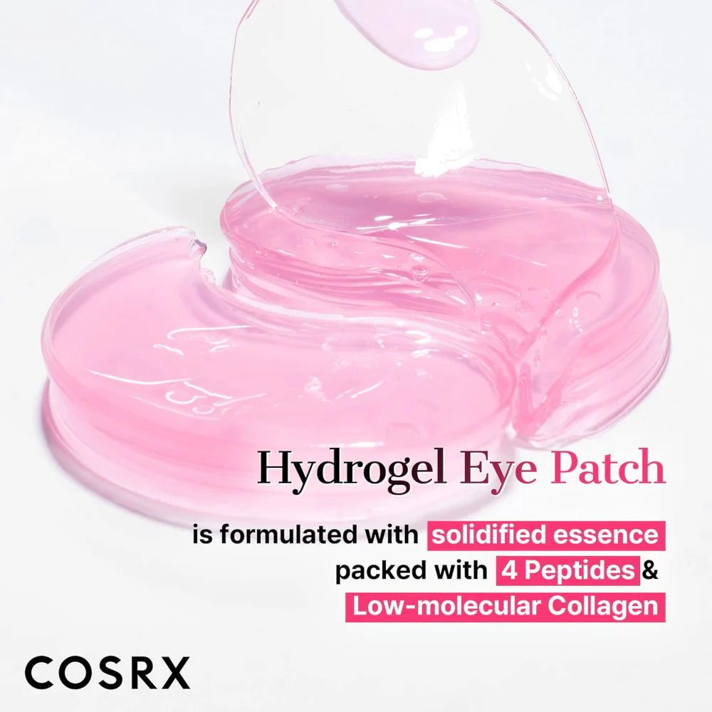 CosRx The Pink Peptide Collagen Hydrogel Eye Patches 30 Pairs - Image 3
