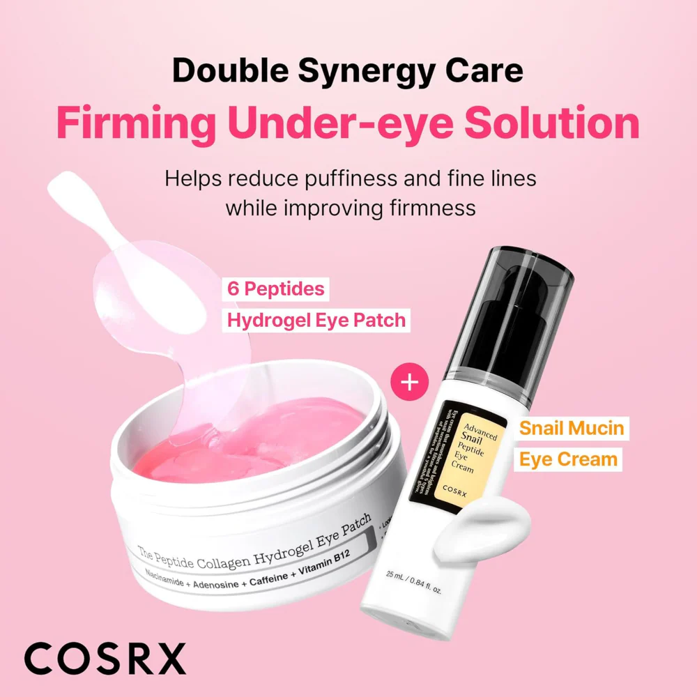 CosRx The Pink Peptide Collagen Hydrogel Eye Patches 30 Pairs - Image 5