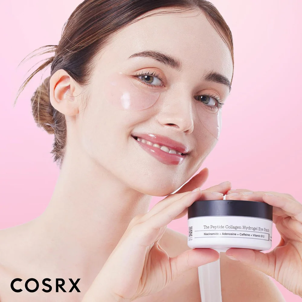 CosRx The Pink Peptide Collagen Hydrogel Eye Patches 30 Pairs - Image 6