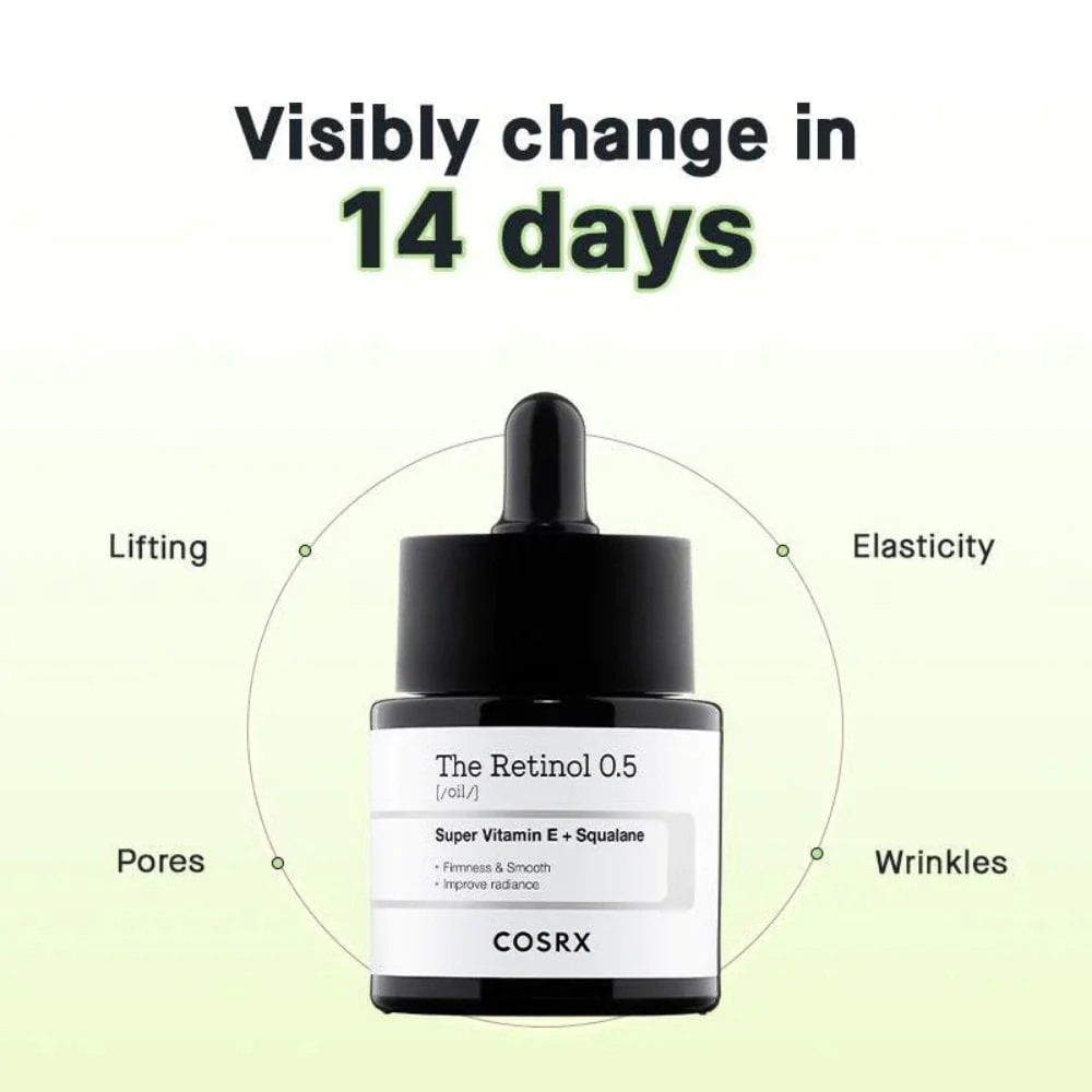 CosRx The Retinol 0.5 Oil Super Vitamin E & Squalane 20ml - Image 4