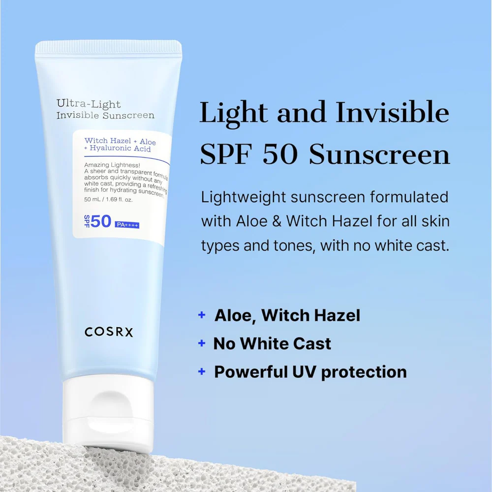 CosRx Ultra Light Invisible Sunscreen PA++++ SPF50  50ml - Image 2